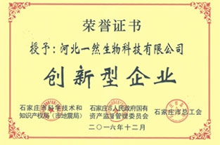 石家莊市創（chuàng）新性企業